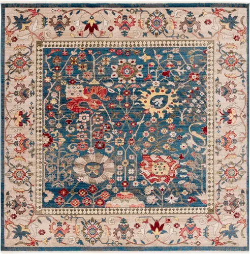 Vista 13 de SAFAVIEH Kashan Collection - Alfombra de área de 2 x 3 pies, color beige y gris pardo, diseño oriental tradicional, no desprende pelusa y de fácil