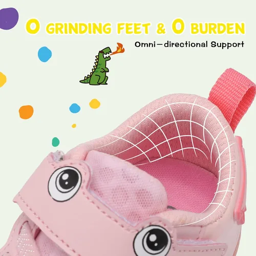 Vista 4 de JIASUQI Zapatos deportivos transpirables para bebés y niñas de 0 a 18 meses