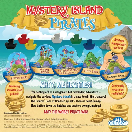 Vista 2 de Mystery Island Pirates - Juego de azulejos, por Outset Media, una carrera salvaje y loca por el tesoro, construye tu propio juego, dos juegos en una