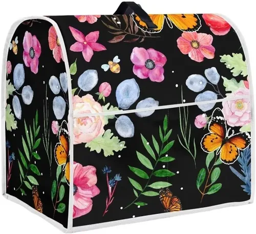 Vista 30 de Butterfly Kitchen Aid - Funda acolchada para batidora de pie, se adapta a todos los modelos de cabezal inclinable y elevador de tazón, tela