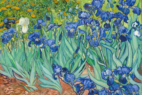Vista 5 de Vincent Van Gogh - Póster de flores de lirios 1890, pintura de paisaje postimpresionista holandés, naturaleza, arte de pared genial, póster impreso