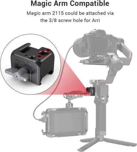 Vista 5 de SmallRig Soporte de abrazadera NATO para DJI RS 5 / RS 4 Mini/RS 2 / RSC 2 / RS 3 / RS 3 Pro/RS 3 mini/RS 4 / RS 4 Pro Gimbal - 3025