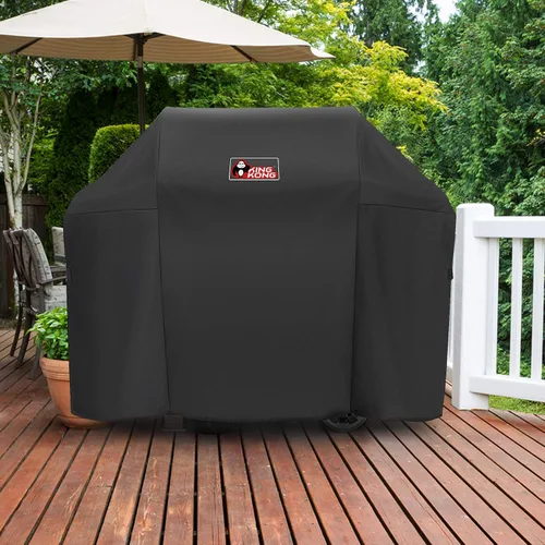 Vista 6 de Kingkong 7139 - Funda para parrilla de gas Weber Spirit II 300 y Spirit 200 Series (con controles laterales montados), incluye cepillo, pinzas
