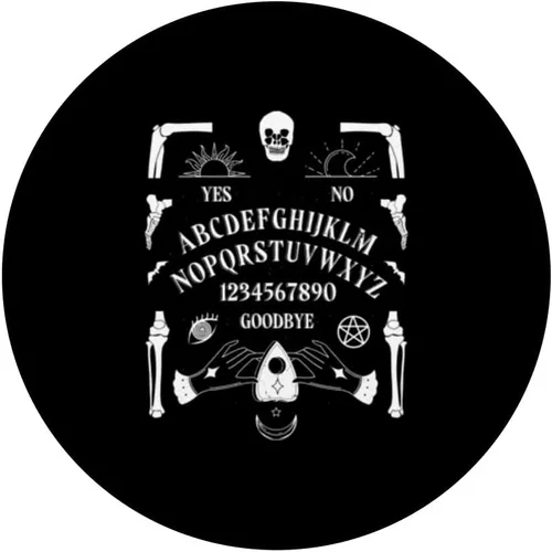 Vista 3 de Tablero de Ouija aterrador, tablero de espíritu, fiesta de disfraces de Halloween, PopSockets intercambiables PopGrip