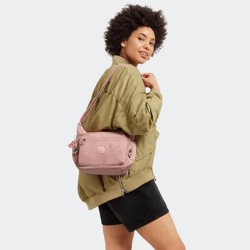 Vista 4 de Kipling Bolso cruzado pequeño Gabbie para mujer, bolso ligero para uso diario, bolso de hombro casual