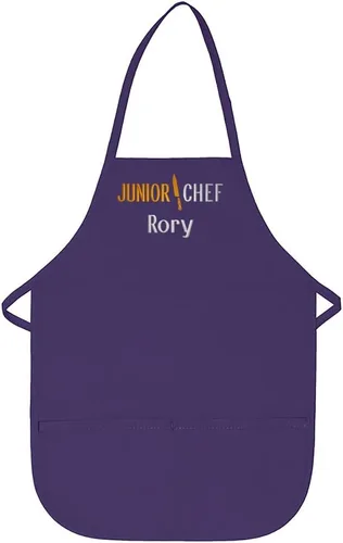 Vista 13 de Delantal personalizado bordado Junior Chef Kids Delantal