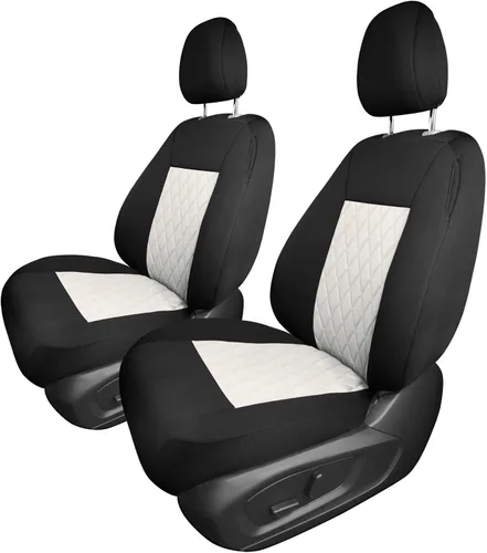 Vista 18 de FH Group Fundas de asiento de automóvil de ajuste personalizado específicamente hechas para Ford Explorer Base 2020-2024, fundas de asiento Negro