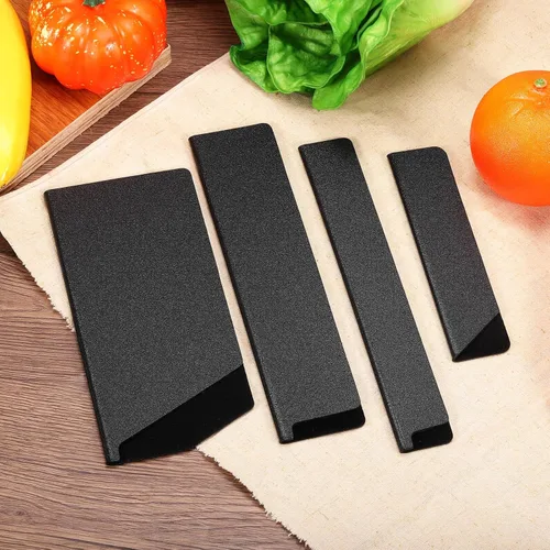 Vista 5 de uxcell Protectores de bordes de cuchillos de 4.7 x 1 pulgadas, fundas de plástico ABS para cuchillos, funda protectora universal para cuchillos