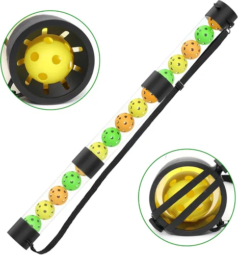 Vista 7 de Pickleball Ball Retriever & Ball Hopper Storage con correa Pickle Balls Tubo Pickup