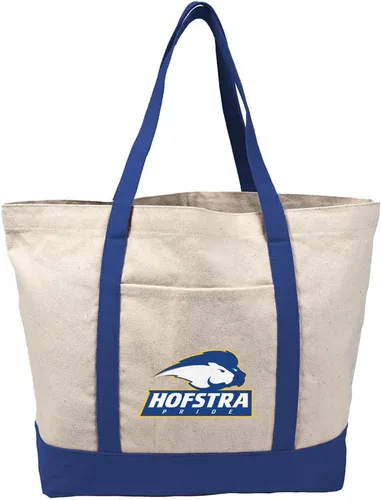 Vista 343 de Campus Lab Bolsa de lona con logotipo primario colegiado con bolsillo externo, bolsa de hombro reutilizable para ir de compras, playa Águilas A&m