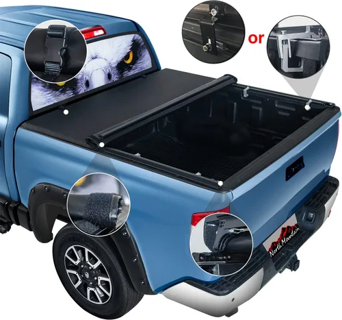 Vista 5 de North Mountain Cubierta enrollable suave para camioneta Toyota Tundra 2014-2021 de 5.5 pies, se adapta a Toyota Tundra 2014-2021 5.5 pies/caja
