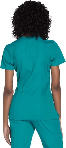 Vista 2 de Cherokee Women's Workwear Originals Mock Wrap Scrubs Shirt