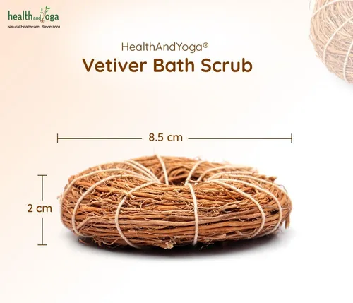 Vista 9 de SoulGenie HealthAndYoga™ BronzLift Kansa Masajeador facial adicional natural Vetiver Bath Scrub