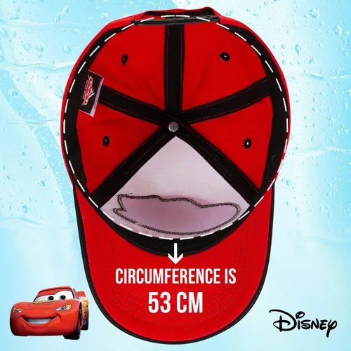 Vista 5 de Disney Gorra de béisbol Rust eze Lightning McQueen Cars para niños pequeños, de 4 a 7 años, Relámpago