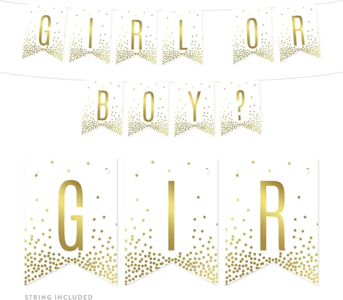 Vista 12 de Andaz Press Decoraciones divertidas de pancarta con diseño de confeti dorado metálico sobre blanco para fiestas de jubilación, la aventura comienza