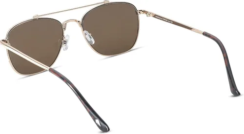 Vista 3 de Weatherproof Vintage Gafas de sol de diseñador para hombre, protección UV400, marco de aviador cuadrado de metal duradero