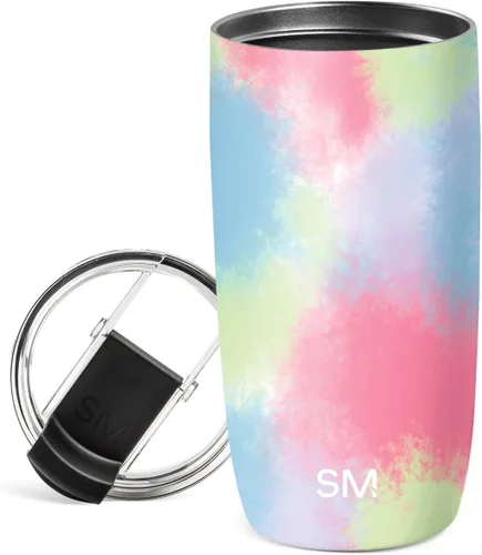 Vista 64 de Simple Modern Taza de café de viaje Tumbler con tapa abatible Reutilizable, aislada, de acero inoxidable, taza de café helado Cold Brew, termo