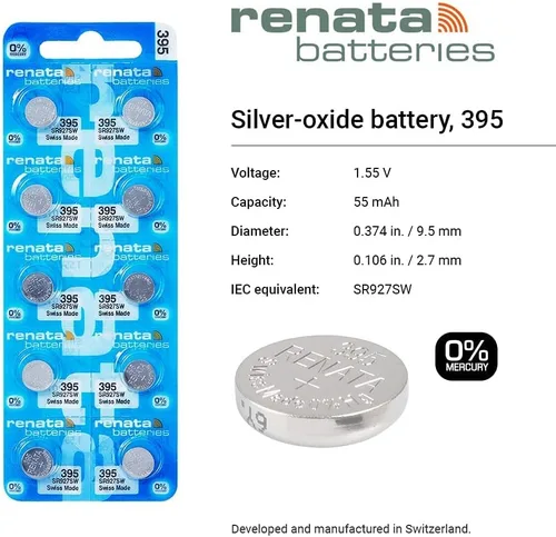 Vista 3 de Renata Watch Battery 395 (paquete de 2)