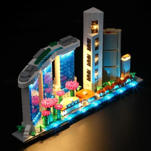 Vista 4 de LIGHTAILING Luz LED para Lego 21057 Arquitectura Singapur Bloques de Construcción Modelo - No Incluido El Conjunto De