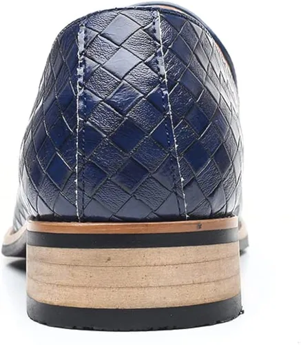 Vista 6 de Rojieso Zapatos de vestir para hombre, zapatos casuales de cuero para hombre, zapatos de trabajo con suela suave