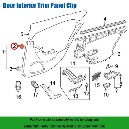 Vista 3 de 25 piezas de clip de panel de moldura de puerta 000-991-86-98 para Mercedes Benz A C CLA CLS E GL GLC GLE GLK GLS ML S SL SLC SLK Class Sprinter