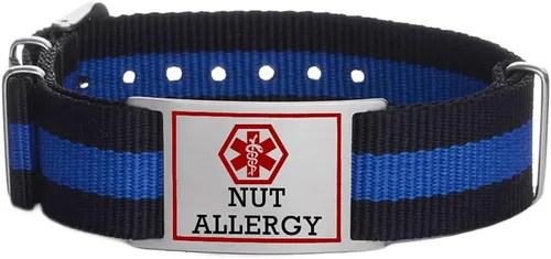 Vista 42 de LinnaLove Medical Alert Bracelets for men and women 6"-8.5" Adjustable Sport Stainless Steel ID Bracelets Engraved Medic Info