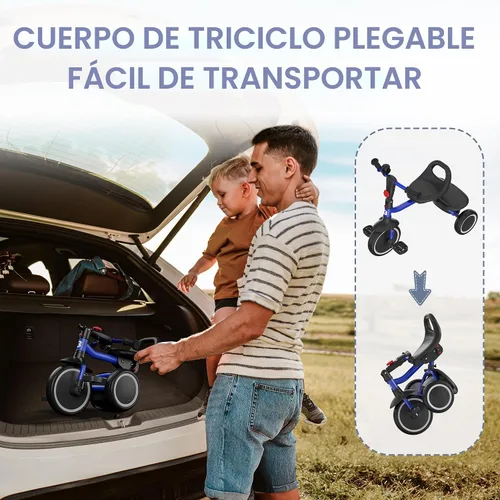 Vista 8 de besrey Triciclo para niños pequeños con campana, triciclo para niños de 18 meses a 5 años, triciclo para niños, bicicleta para niños de 1.5 a 5