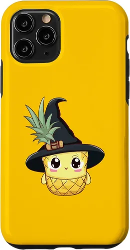 Vista 19 de Funda para iPhone 16 con diseño de piña para Halloween 2024