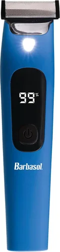 Vista 4 de Barbasol Afeitadora facial y corporal, afeitadora híbrida de una sola hoja, recargable con un tiempo de funcionamiento de 2 horas, afeitado