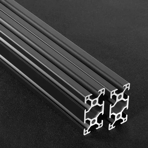 Vista 3 de Extrusión de aluminio con ranura en T 3060 para piezas de impresora 3D y CNC DIY, negra, 700mmX2
