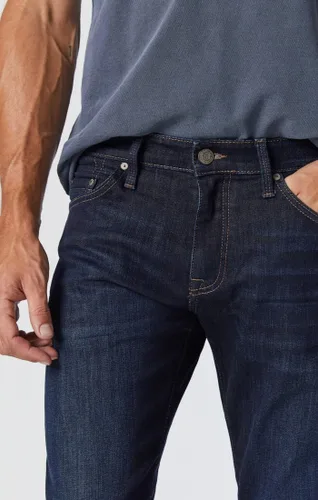 Vista 2 de Mavi Jeans Mens Zach ascenso Regular pierna recta en azul negro Williamsburg