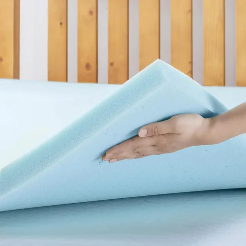 Vista 4 de Best Price Mattress - Cubrecolchón ventilado de espuma viscoelástica de 1.5 pulgadas, infusión de gel refrescante, certificado CertiPUR-US
