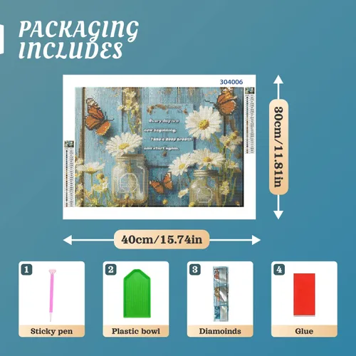 Vista 4 de MBYAUYN Kits de arte de diamantes para adultos, flores, pinturas de puntos de diamante de taladro completo, pinturas artísticas y manualidades