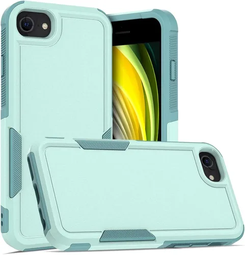Vista 59 de Funda protectora para iPhone 8 Plus, iPhone 7 Plus de 5.5 pulgadas, a prueba de golpes, resistente y duradera, color verde