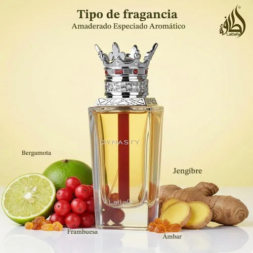 Vista 7 de Lattafa Dynasty – Fragancia duradera en aerosol, fresca, especiada, aromática – Eau de Parfum para unisex, 3.4 onzas / 100 ml