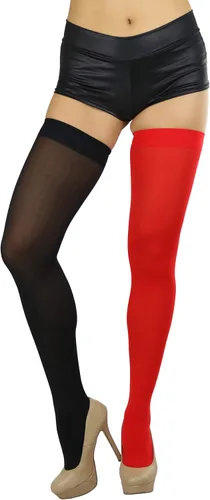 Vista 7 de ToBeInStyle. - Medias de nailon para mujer, al muslo, color opaco.