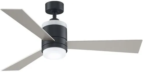 Vista 4 de Fanimation Studio Collection LP8577LBL - Ventilador de techo vertical con kit de luz LED, 52 pulgadas, negro con cuchillas reversibles