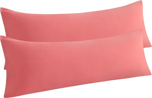 Vista 65 de NTBAY Juego de 2 fundas de almohada estándar, paquete de 2 fundas de almohada de microfibra cepillada de 20x26, suaves, resistentes a las arrugas, a