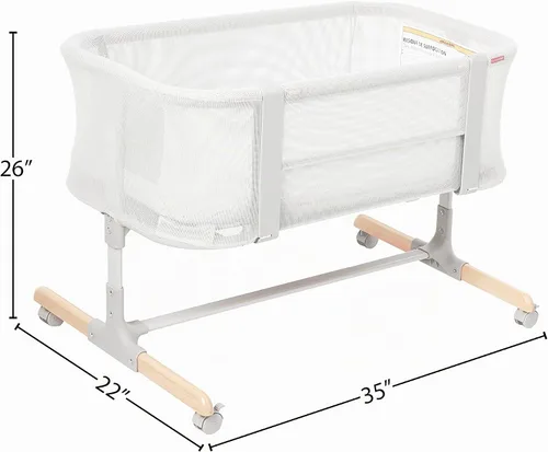 Vista 6 de Skip Hop Cuna para bebé, Cozy Up 2 en 1 cama y moisés, gris