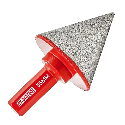Vista 28 de DT-DIATOOL Brocas biseladas de diamante - Broca de corona de diamante de 4/5 pulgadas x 5/8"-11 rosca para agrandar, recortar, dar forma a agujeros