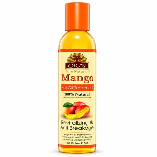Vista 8 de OKAY Aceite caliente de ricino jamaicano negro 100% natural, aceite de ricino para cabello encrespado seco dañado, mezcla de terapia pura con jojoba