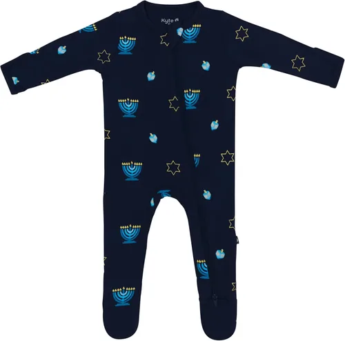 Vista 8 de Kyte Baby - Mameluco unisex con cierre de cremallera, de rayón hecho de bambú, 0-24 meses Barbie Astronauta