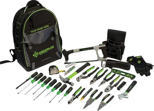 Vista 2 de Greenlee 0159-17ELEC Kit de portaherramientas abierto para electricista (17 piezas), 11