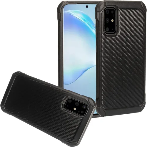 Vista 7 de Para Samsung Galaxy S20 6.2" (SM-G980) - Funda para teléfono con imagen a prueba de golpes - AD1 mármol negro
