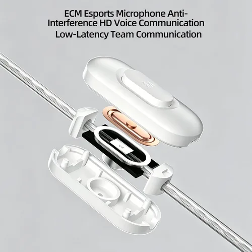 Vista 8 de KZ Starbit IEM - Auriculares para juegos FPS con micrófono, 1DD+1BA Negro