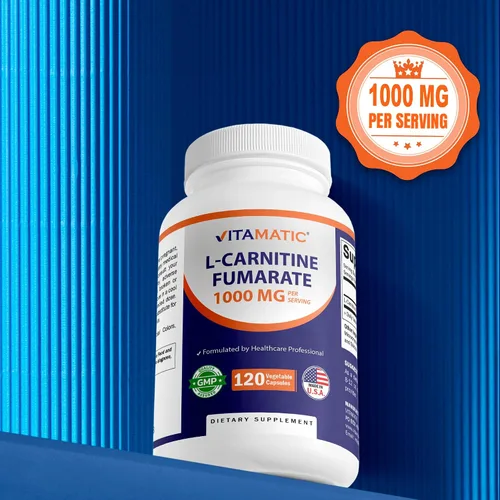 Vista 5 de Vitamatic L-Carnitina Fumarato 1000 mg - 120 Cápsulas Vegetales (1 Botella)