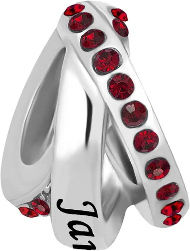 Vista 2 de KunBead Abalorios de cuentas de piedra natal de enero a diciembre, compatibles con pulseras Pandora para mujer