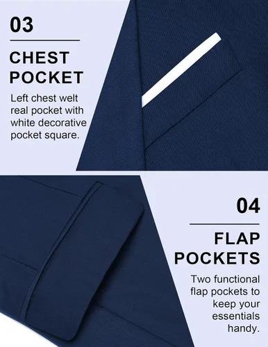 Vista 5 de COOFANDY Modernoajustado para hombre