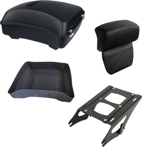 Vista 21 de XMT-MOTO Tronco picado para Harley Touring Road King 14-Up azul eléctrico