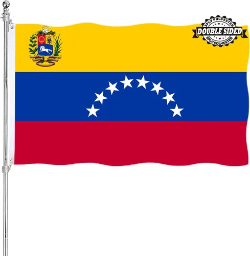 Vista 10 de Bandera albanesa de Albania 3x5 doble cara para exteriores, banderas nacionales del país de alta resistencia de 3 capas de poliéster con 2 ojales
